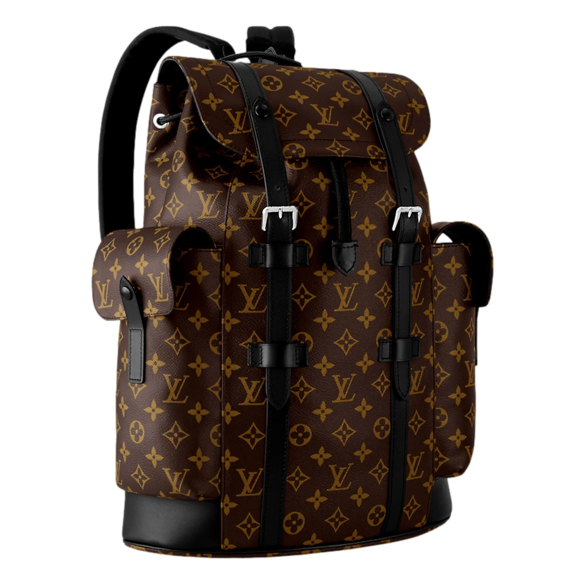 Louis Vuitton Christopher MM Monogram Macassar Canvas Backpack