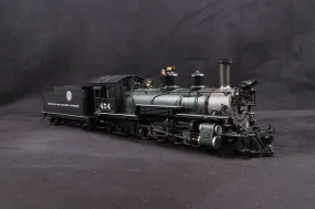 Mountain Model Imports (MMI) On3 K-27 D&RGW 2-8-2 w/Green Boiler '454', Factory Painted