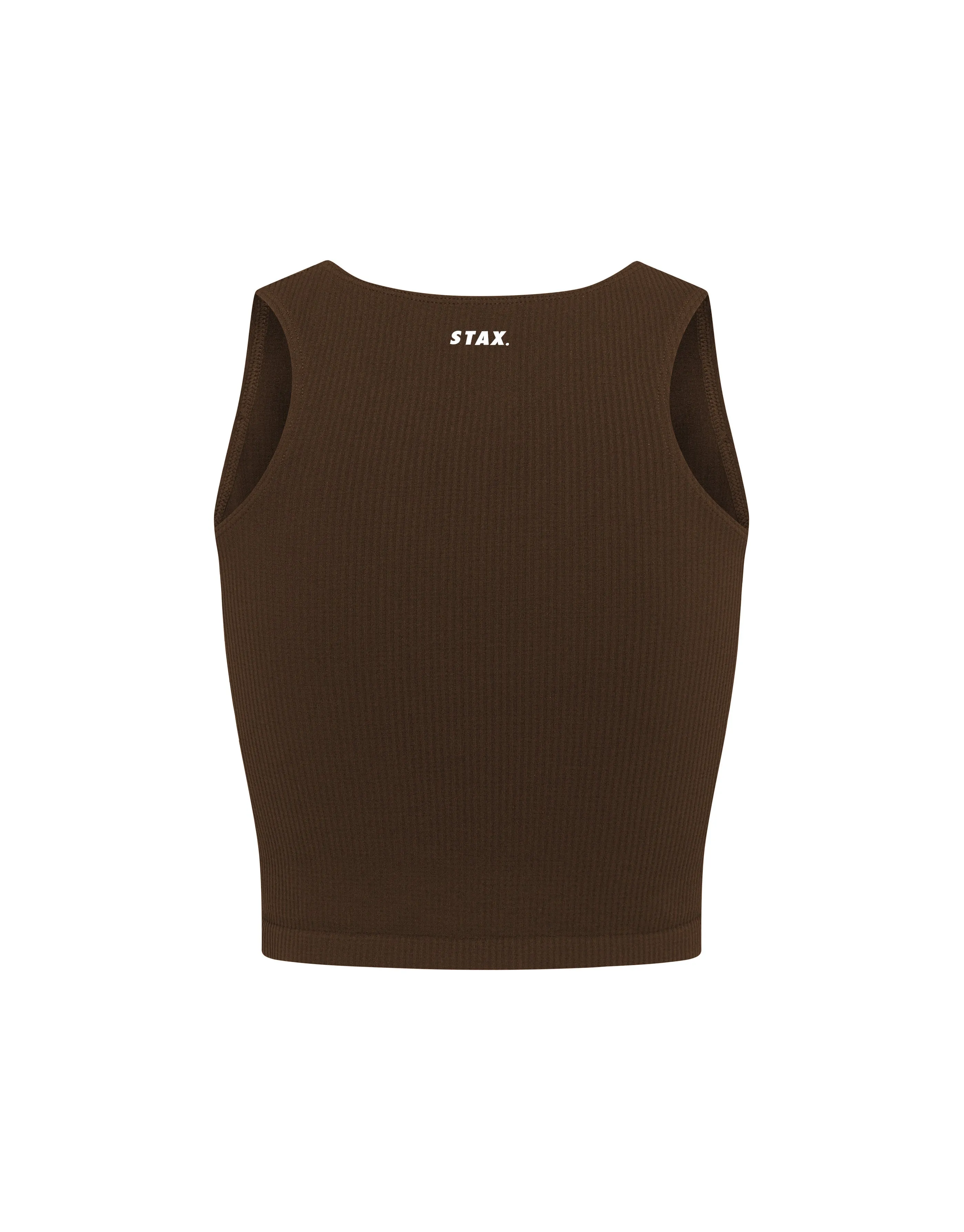 Premium Seamless Cropped Singlet Lounge V5.1 - Bark