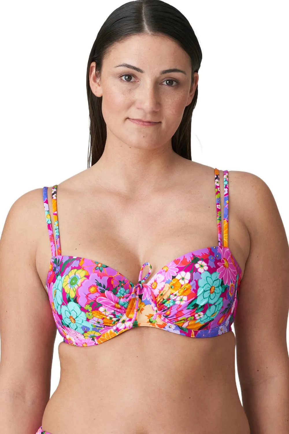 Prima Donna Najac Padded Balcony Bikini Top 4011016 Floral Expressions