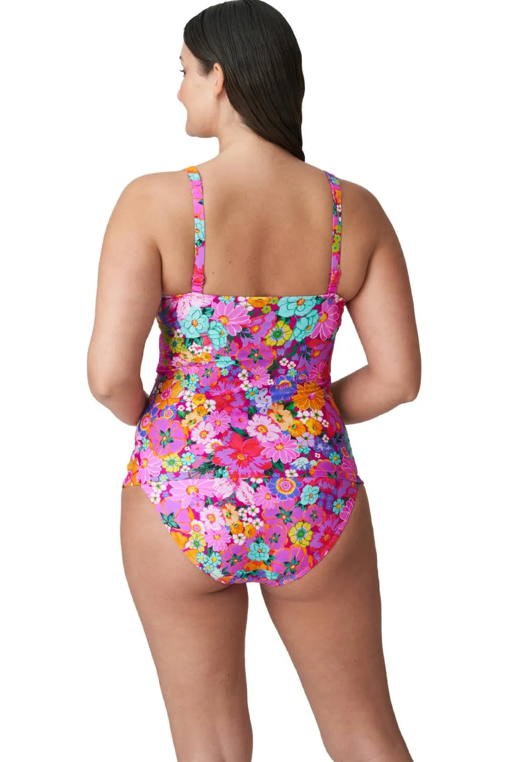 Prima Donna Najac Swim Half Padded Plunge Tankini 4011079 Floral Expressions