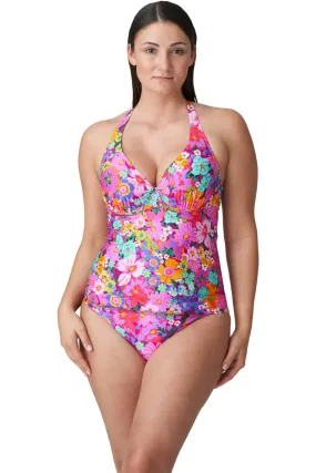 Prima Donna Najac Swim Half Padded Plunge Tankini 4011079 Floral Expressions