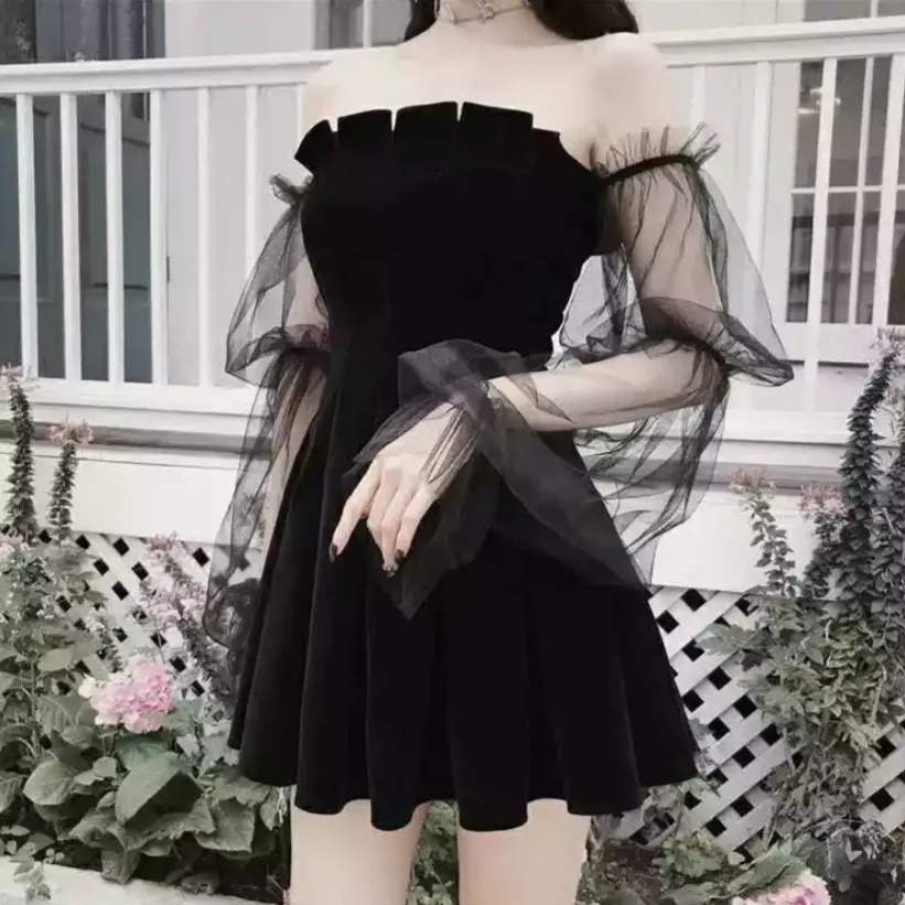 "JET VELVET" DRESS