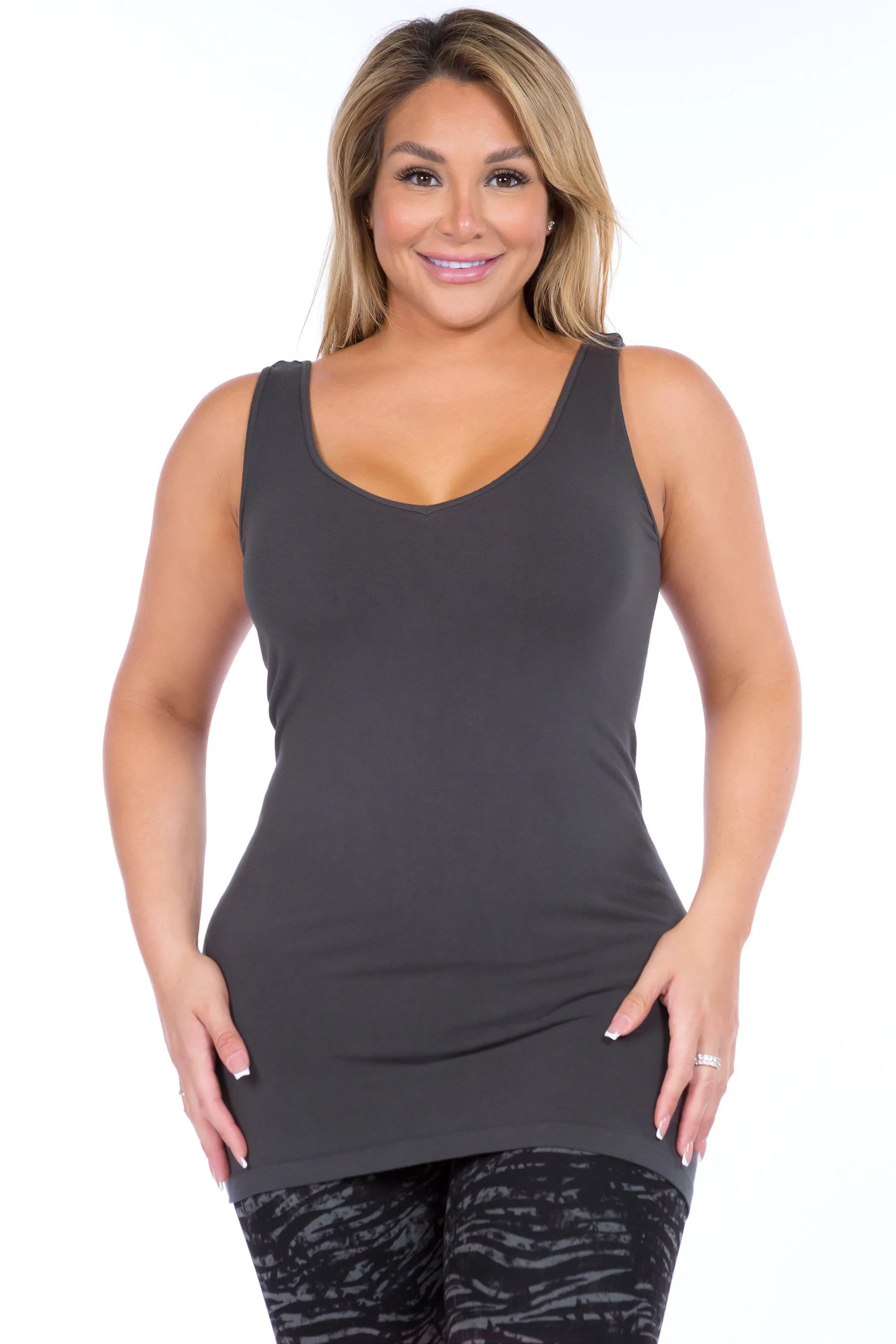 Reversible V-Scoop Neck Tank