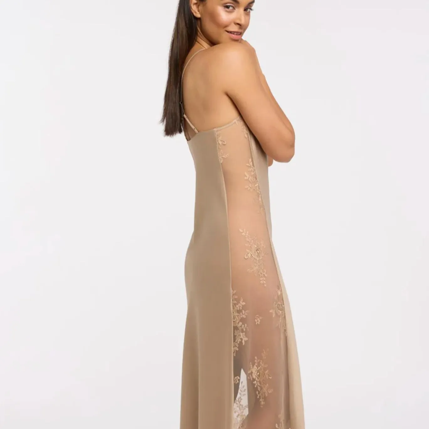 Rya Collection Darling Long Gown 219 in Latte