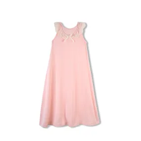 SABRINA GIRLS’ JERSEY COTTON NIGHTGOWN PINK