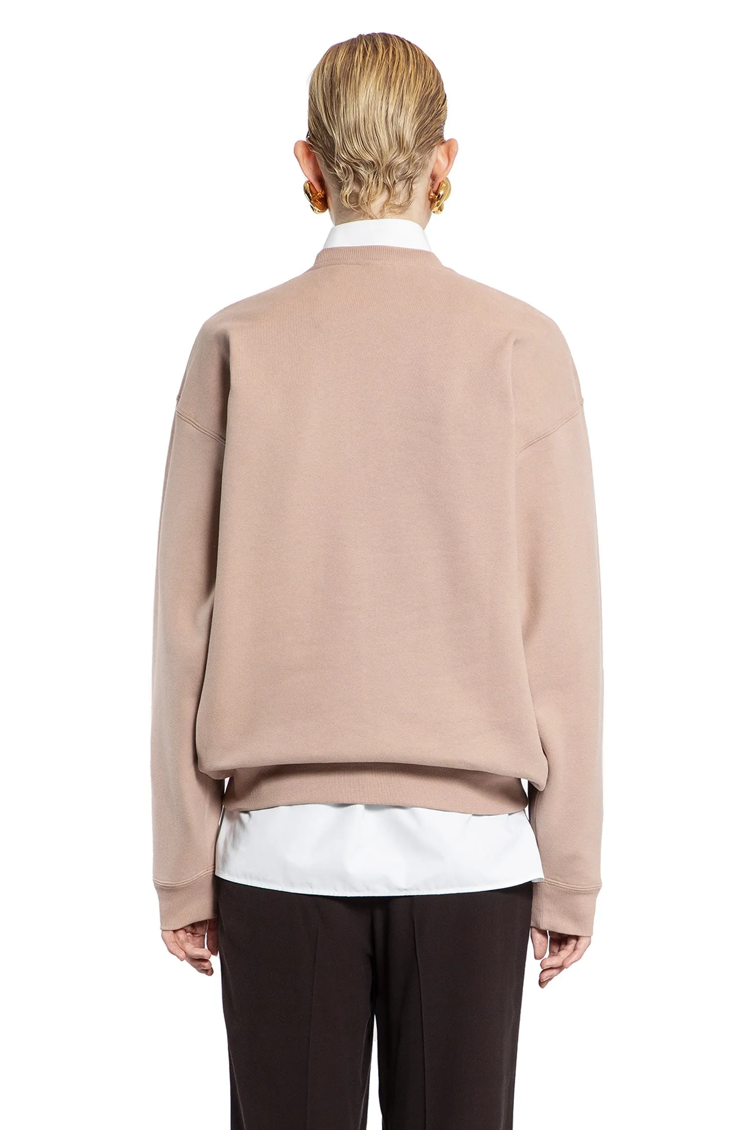 SAINT LAURENT WOMAN PINK SWEATSHIRTS