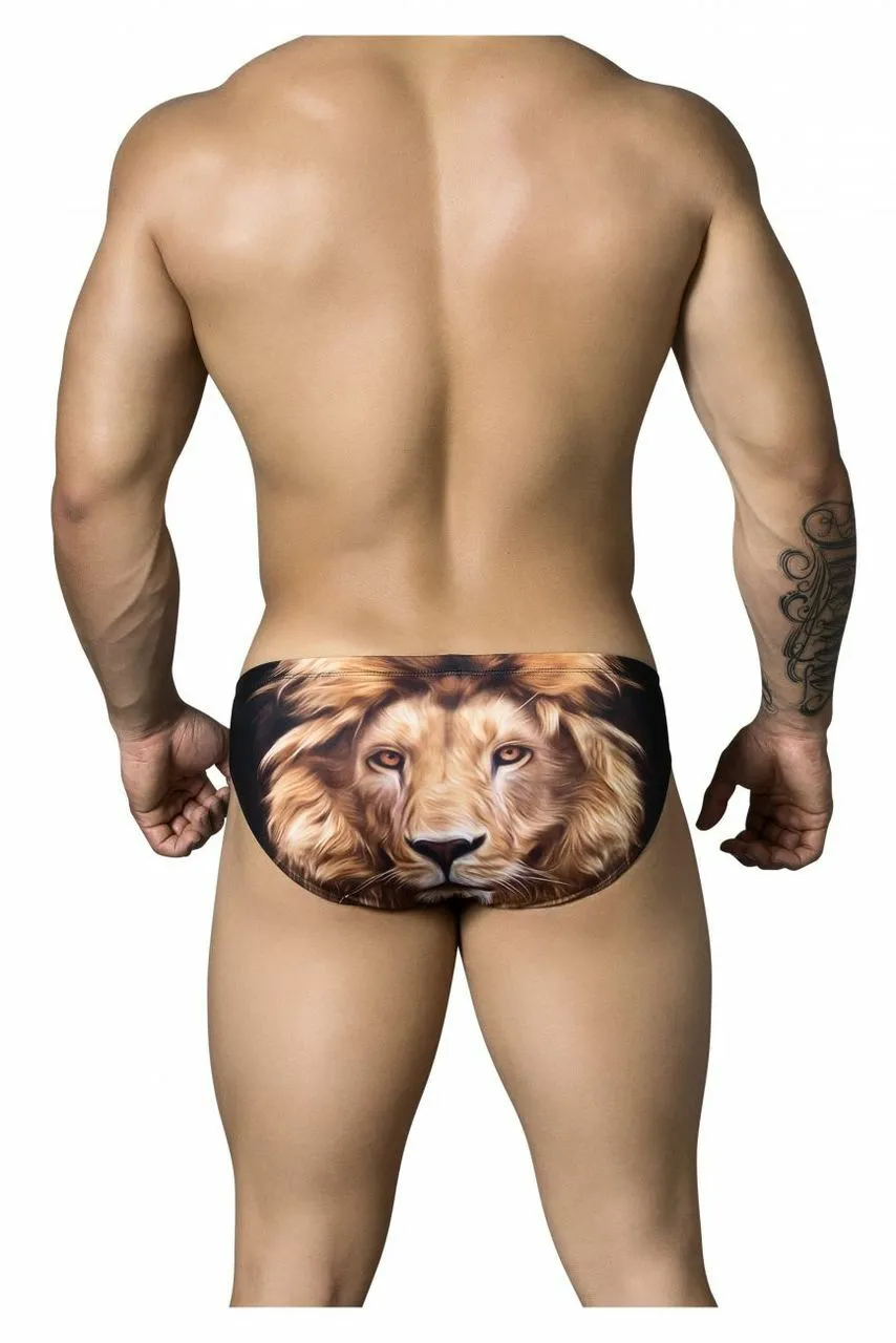 SALE - Mens Lion Face Bikini Brief