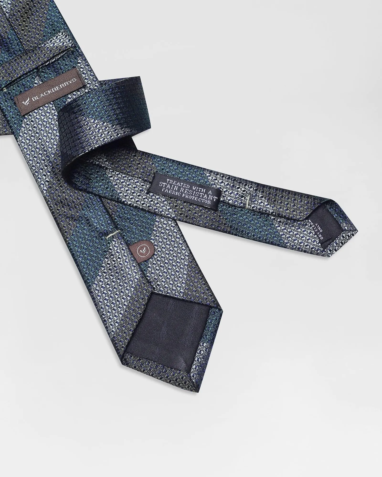 Silk Olive Stripe Tie - Renzo