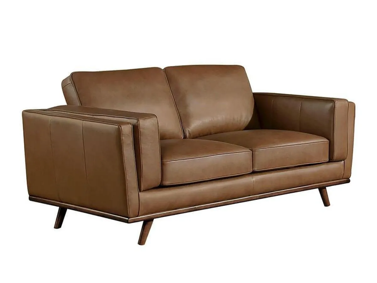 Taverly Leather Loveseat