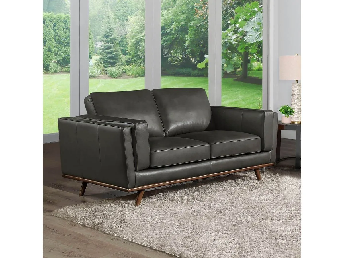 Taverly Leather Loveseat