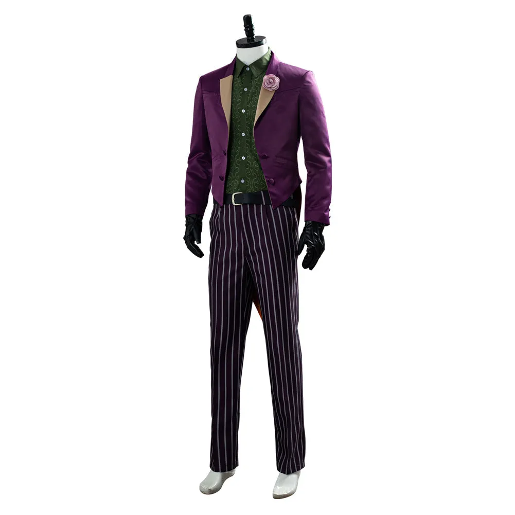 VeeGet VeeGet Mortal Kombat 11 The Joker Coat Pants Costume for Halloween Carnival Suit Cosplay Costume SMan