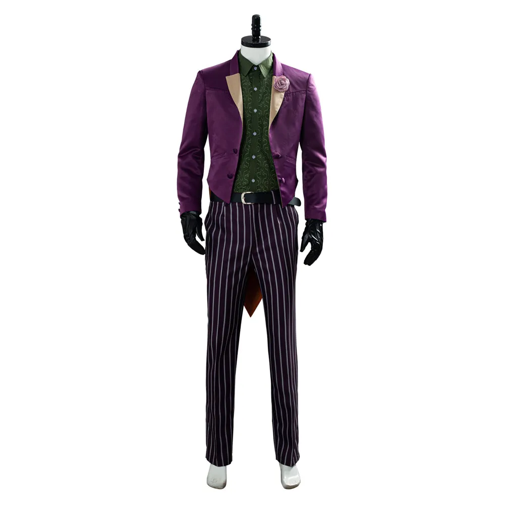 VeeGet VeeGet Mortal Kombat 11 The Joker Coat Pants Costume for Halloween Carnival Suit Cosplay Costume SMan