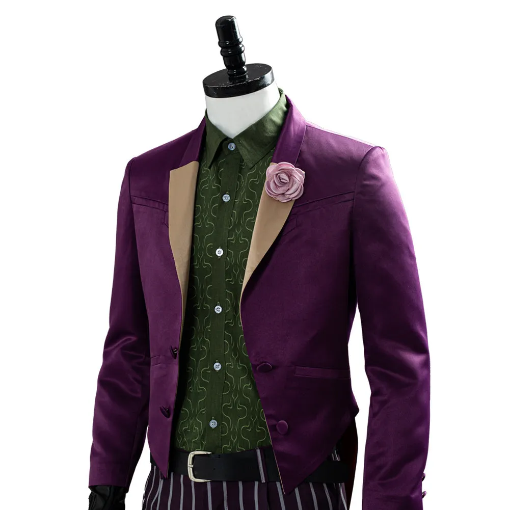 VeeGet VeeGet Mortal Kombat 11 The Joker Coat Pants Costume for Halloween Carnival Suit Cosplay Costume SMan